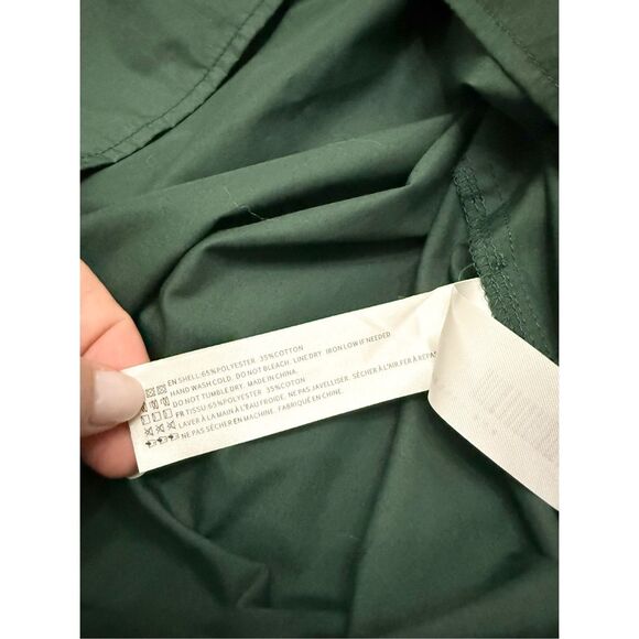 En Saison Womens Forest Green Tiered Poplin Midi Dress Size Large - Picture 7 of 7